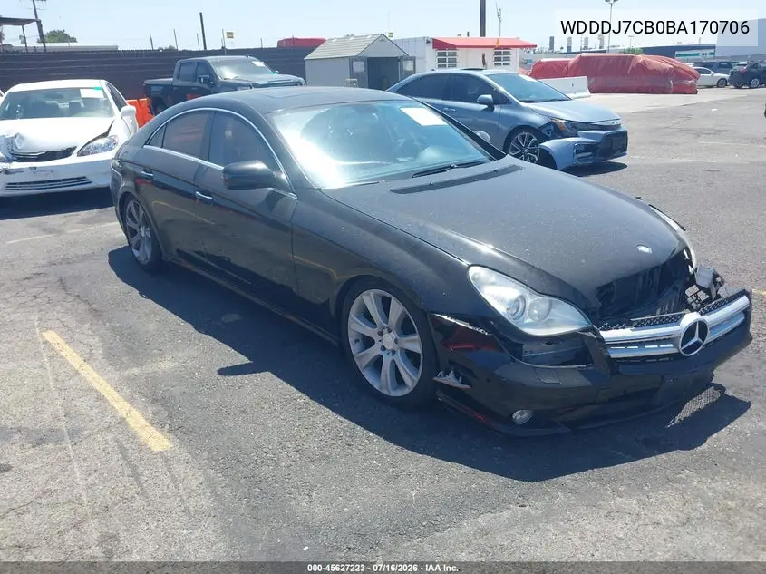 2011 Mercedes-Benz Cls 550 VIN: WDDDJ7CB0BA170706 Lot: 45627223