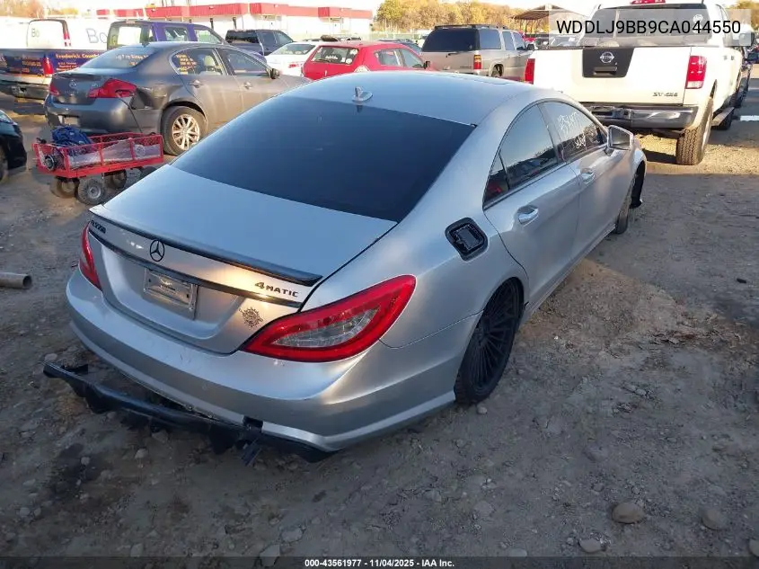 2012 Mercedes-Benz Cls 550 4Matic VIN: WDDLJ9BB9CA044550 Lot: 43561977