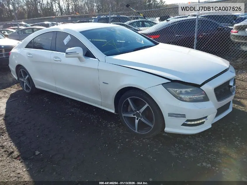 WDDLJ7DB1CA007526 2012 Mercedes-Benz Cls 550
