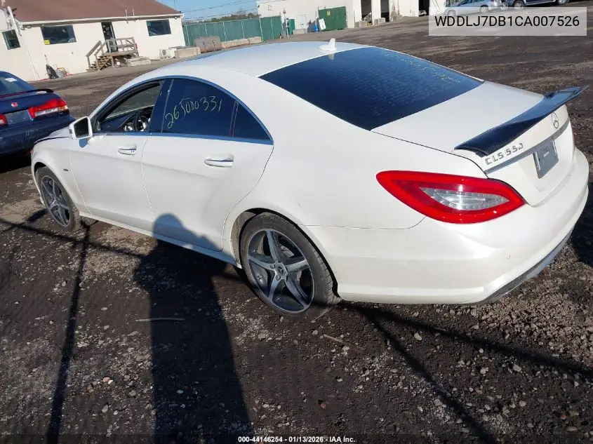 WDDLJ7DB1CA007526 2012 Mercedes-Benz Cls 550