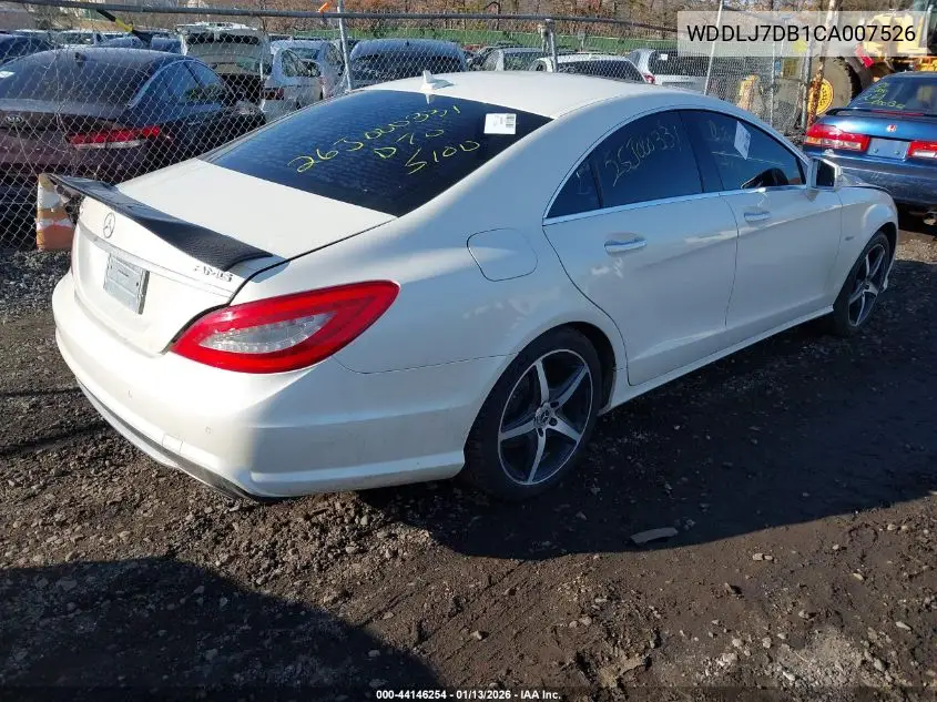 WDDLJ7DB1CA007526 2012 Mercedes-Benz Cls 550