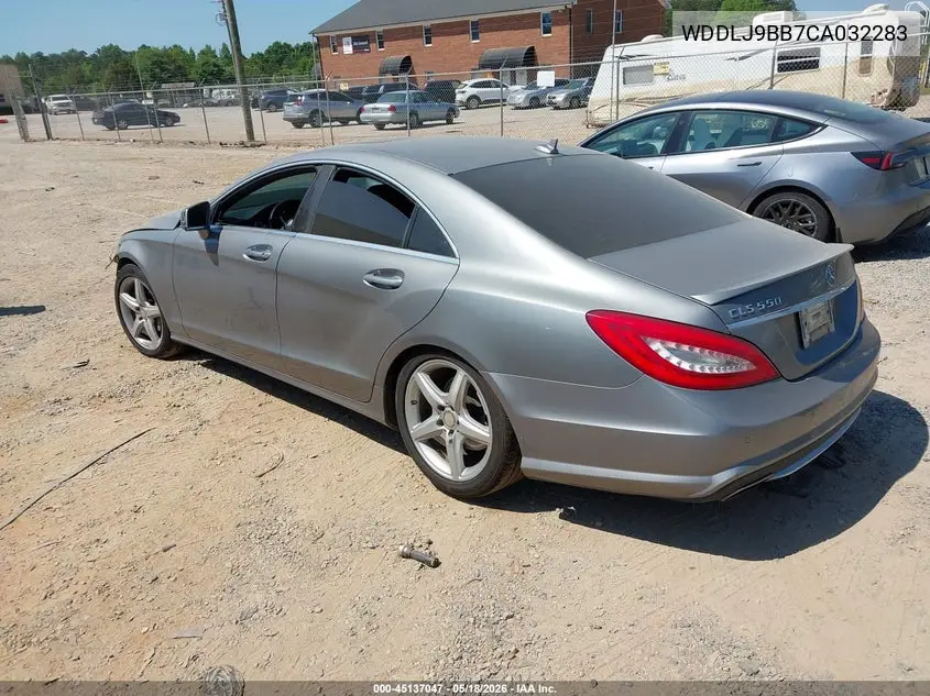 2012 Mercedes-Benz Cls 550 4Matic VIN: WDDLJ9BB7CA032283 Lot: 45137047