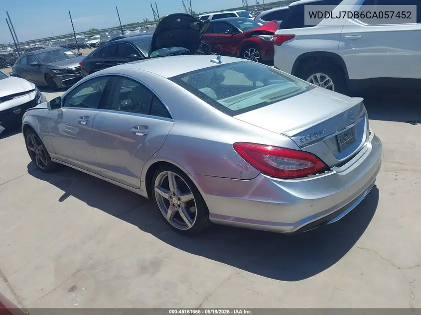 2012 Mercedes-Benz Cls 550 VIN: WDDLJ7DB6CA057452 Lot: 45161665