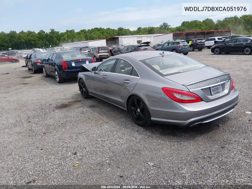 2012 Mercedes-Benz Cls 550 VIN: WDDLJ7DBXCA051976 Lot: 45332554