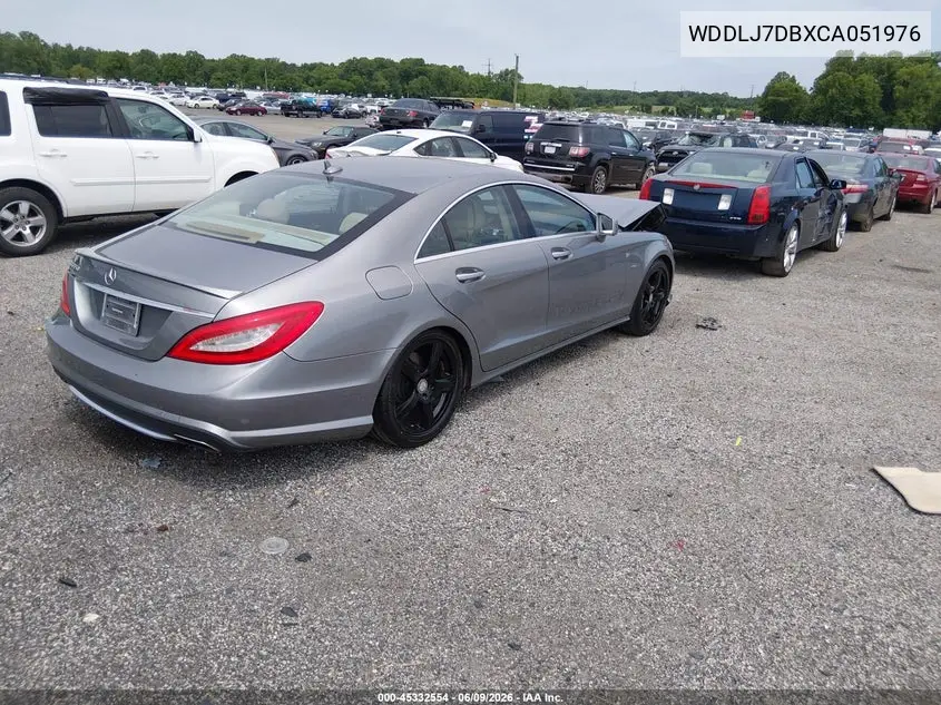 2012 Mercedes-Benz Cls 550 VIN: WDDLJ7DBXCA051976 Lot: 45332554