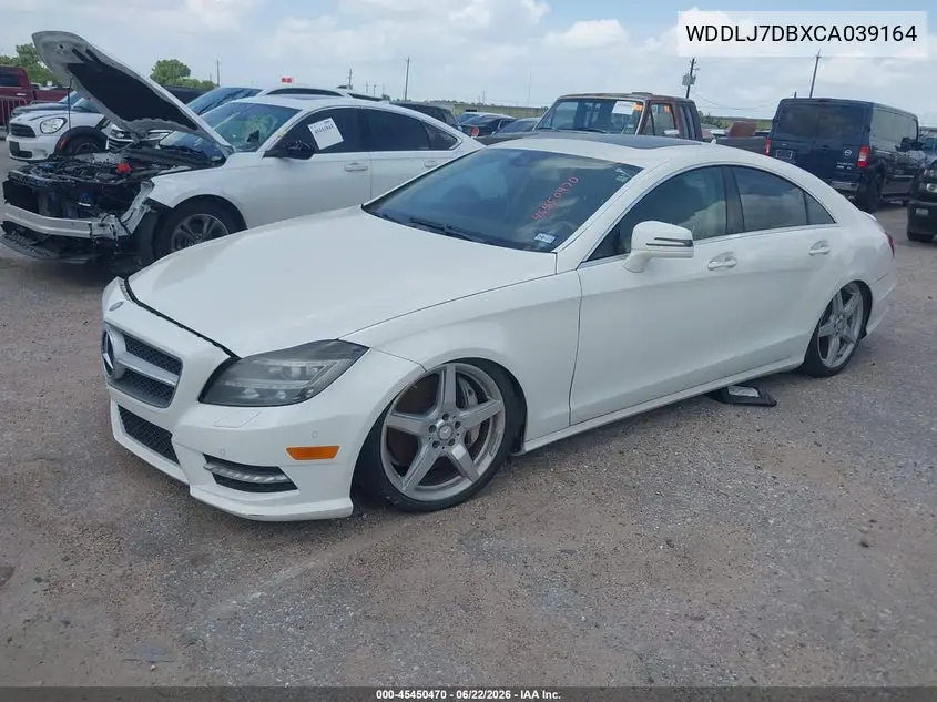 2012 Mercedes-Benz Cls 550 VIN: WDDLJ7DBXCA039164 Lot: 45450470