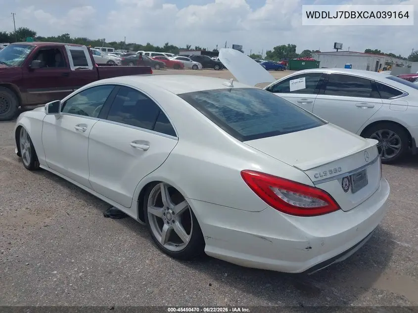 2012 Mercedes-Benz Cls 550 VIN: WDDLJ7DBXCA039164 Lot: 45450470