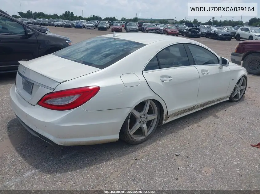 2012 Mercedes-Benz Cls 550 VIN: WDDLJ7DBXCA039164 Lot: 45450470
