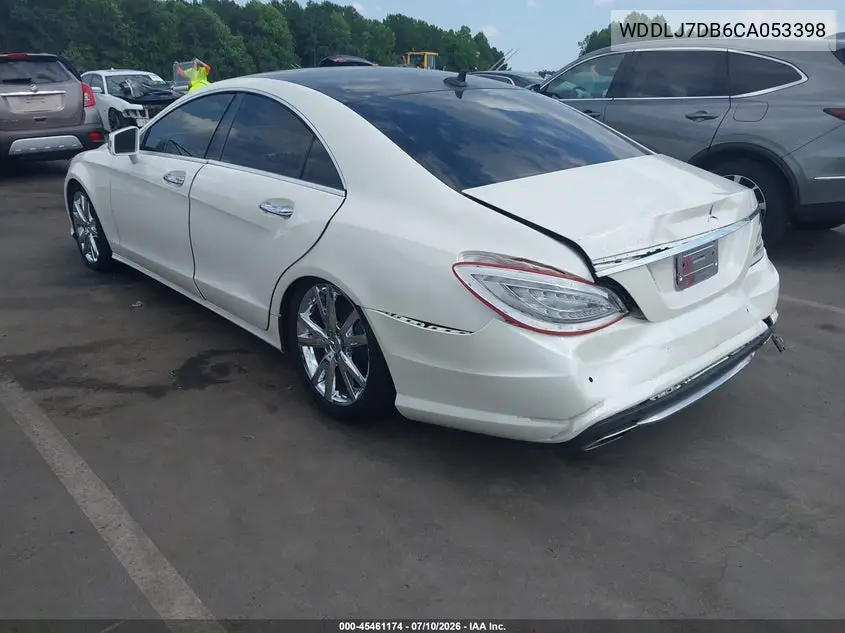 2012 Mercedes-Benz Cls 550 VIN: WDDLJ7DB6CA053398 Lot: 45461174