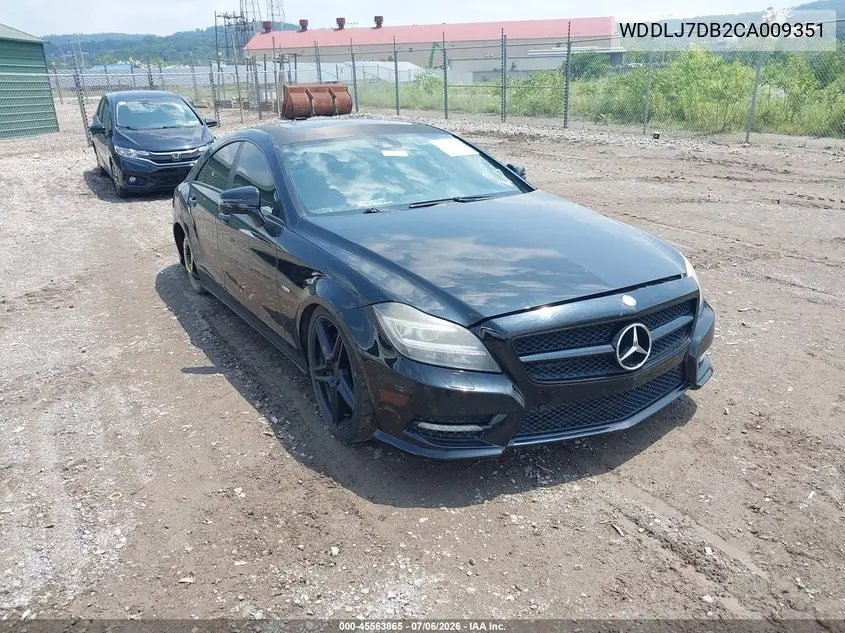 2012 Mercedes-Benz Cls 550 VIN: WDDLJ7DB2CA009351 Lot: 45563865