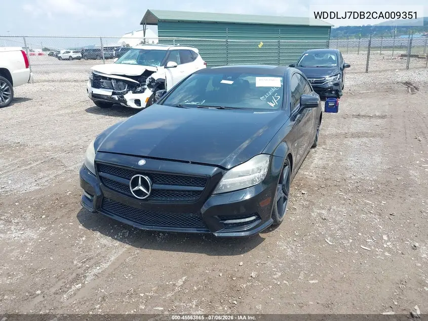 2012 Mercedes-Benz Cls 550 VIN: WDDLJ7DB2CA009351 Lot: 45563865