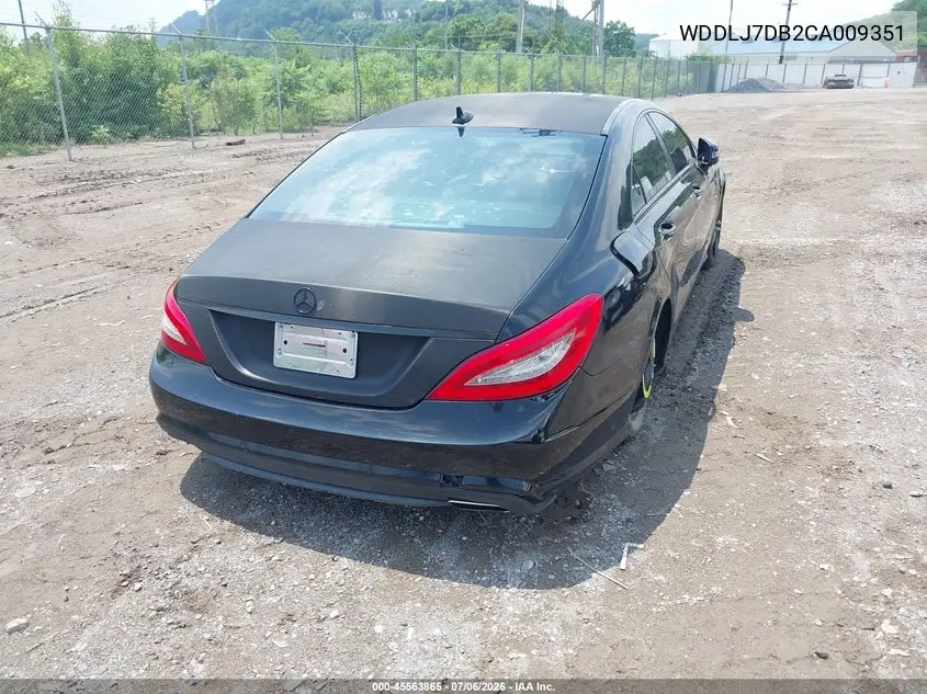 2012 Mercedes-Benz Cls 550 VIN: WDDLJ7DB2CA009351 Lot: 45563865