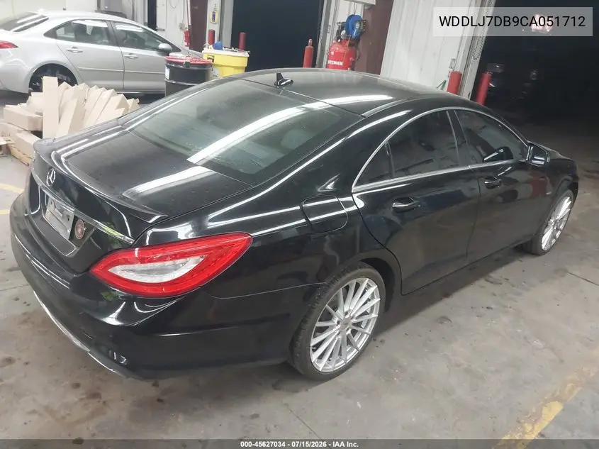 2012 Mercedes-Benz Cls 550 VIN: WDDLJ7DB9CA051712 Lot: 45627034