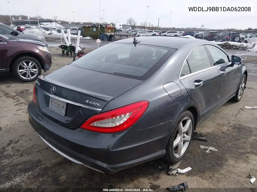 2013 Mercedes-Benz Cls 550 4Matic VIN: WDDLJ9BB1DA062008 Lot: 44506314