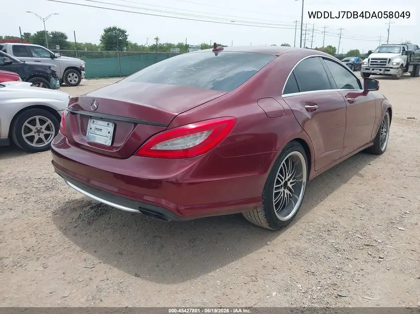 2013 Mercedes-Benz Cls 550 VIN: WDDLJ7DB4DA058049 Lot: 45427801