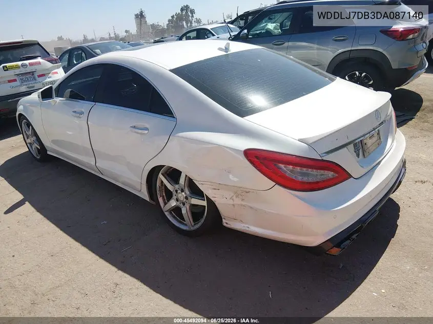 2013 Mercedes-Benz Cls 550 VIN: WDDLJ7DB3DA087140 Lot: 45492094