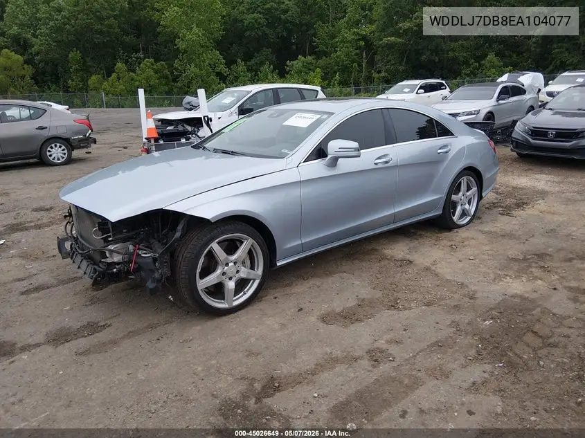 2014 Mercedes-Benz Cls 550 VIN: WDDLJ7DB8EA104077 Lot: 45026649
