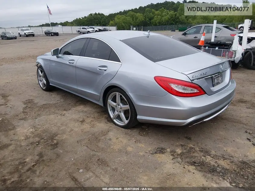 2014 Mercedes-Benz Cls 550 VIN: WDDLJ7DB8EA104077 Lot: 45026649