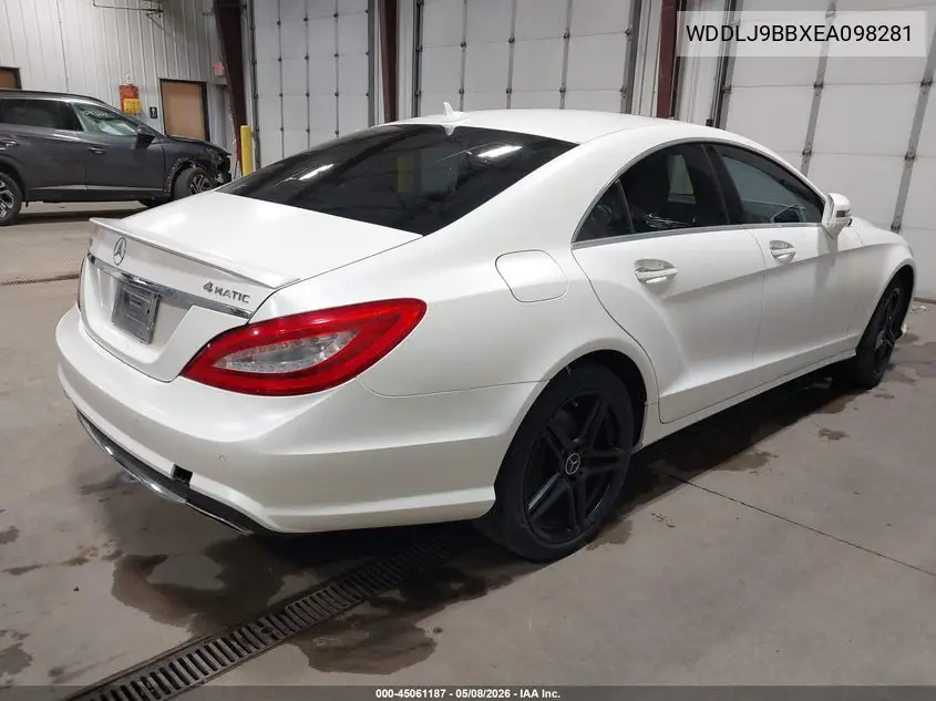 2014 Mercedes-Benz Cls 550 4Matic VIN: WDDLJ9BBXEA098281 Lot: 45061187