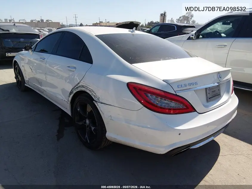 2014 Mercedes-Benz Cls 550 VIN: WDDLJ7DB7EA098532 Lot: 45065828