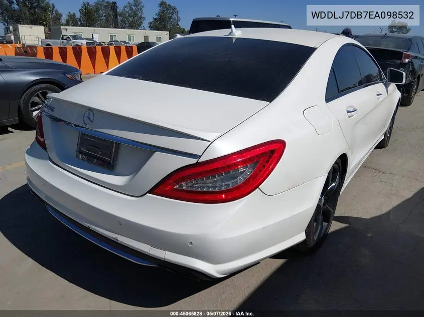 2014 Mercedes-Benz Cls 550 VIN: WDDLJ7DB7EA098532 Lot: 45065828