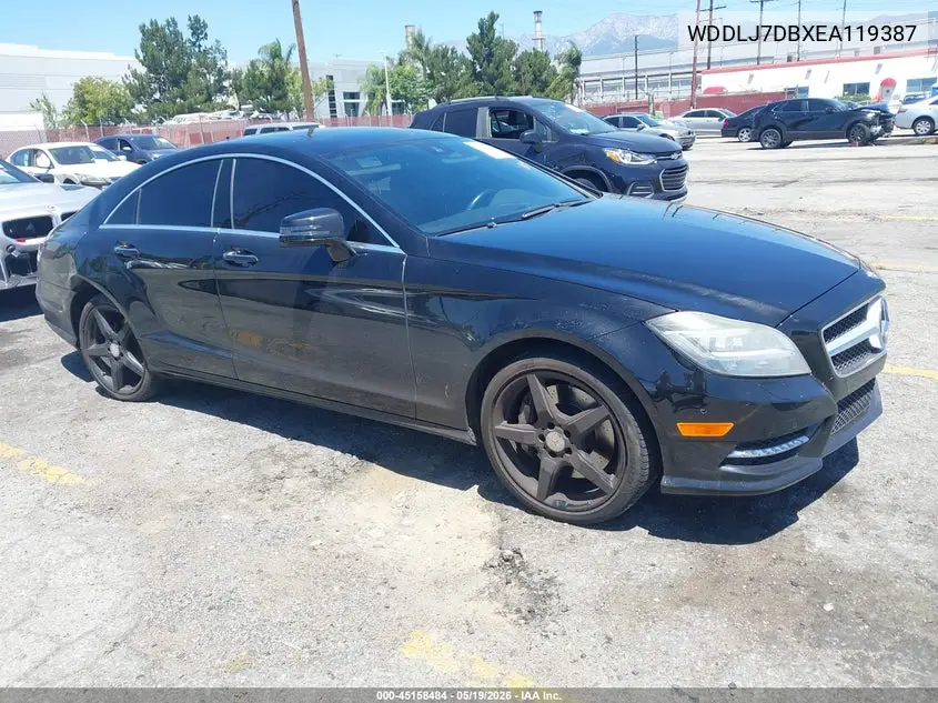 2014 Mercedes-Benz Cls 550 VIN: WDDLJ7DBXEA119387 Lot: 45158484