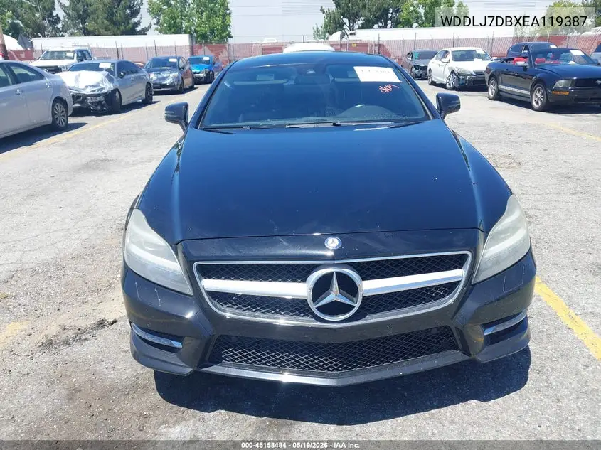 2014 Mercedes-Benz Cls 550 VIN: WDDLJ7DBXEA119387 Lot: 45158484