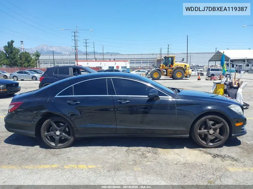 2014 Mercedes-Benz Cls 550 VIN: WDDLJ7DBXEA119387 Lot: 45158484