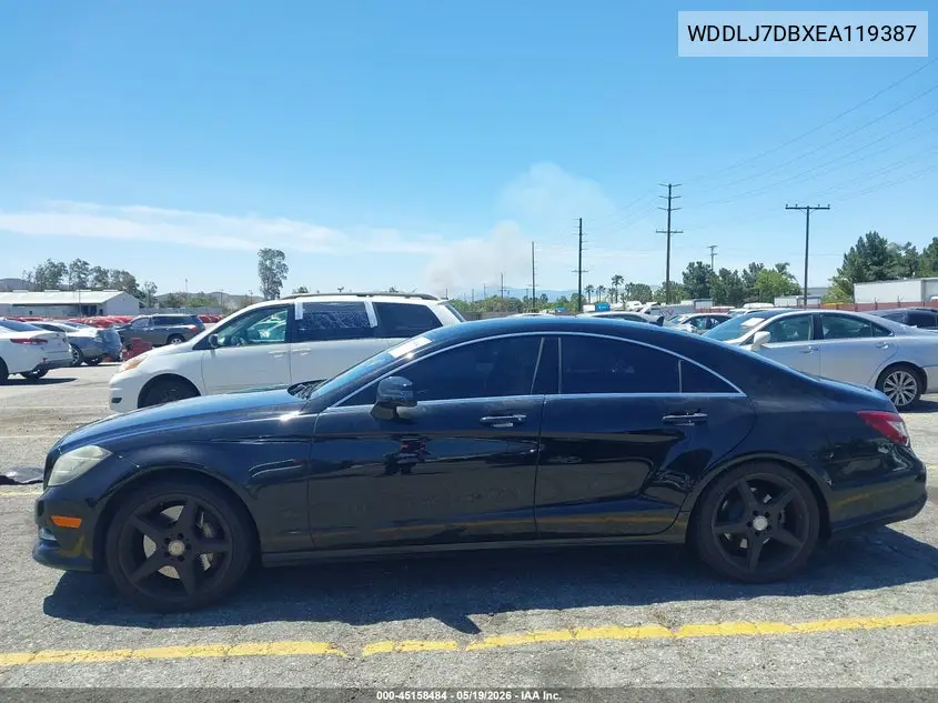 2014 Mercedes-Benz Cls 550 VIN: WDDLJ7DBXEA119387 Lot: 45158484