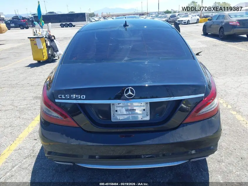 2014 Mercedes-Benz Cls 550 VIN: WDDLJ7DBXEA119387 Lot: 45158484