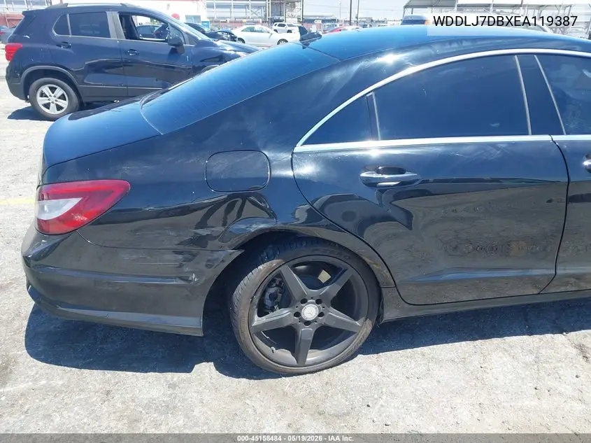 2014 Mercedes-Benz Cls 550 VIN: WDDLJ7DBXEA119387 Lot: 45158484