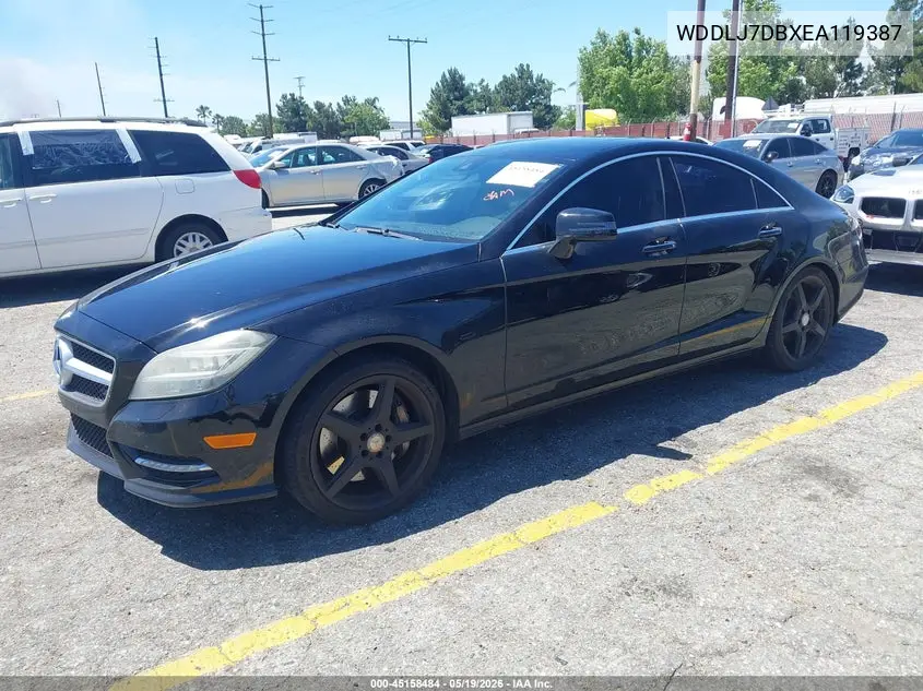 2014 Mercedes-Benz Cls 550 VIN: WDDLJ7DBXEA119387 Lot: 45158484