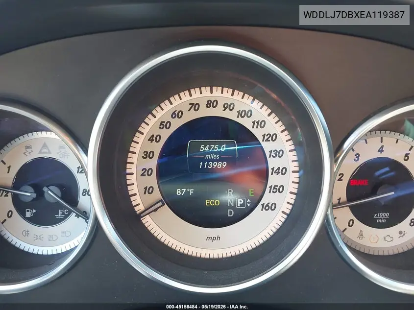 2014 Mercedes-Benz Cls 550 VIN: WDDLJ7DBXEA119387 Lot: 45158484