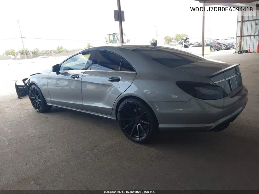 2014 Mercedes-Benz Cls 550 VIN: WDDLJ7DB0EA094418 Lot: 45518974