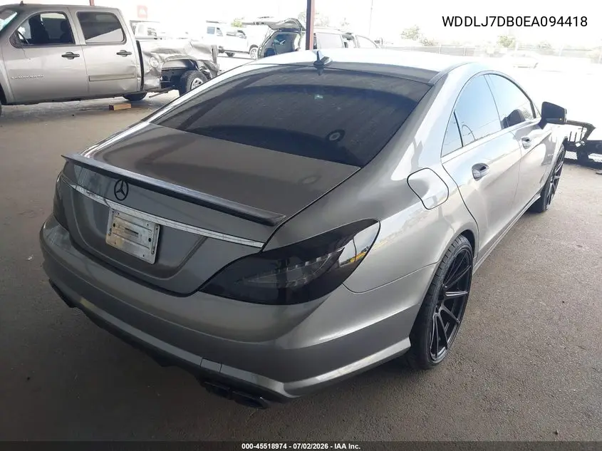 2014 Mercedes-Benz Cls 550 VIN: WDDLJ7DB0EA094418 Lot: 45518974