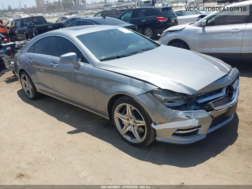 2014 Mercedes-Benz Cls 550 VIN: WDDLJ7DB0EA107815 Lot: 45549957