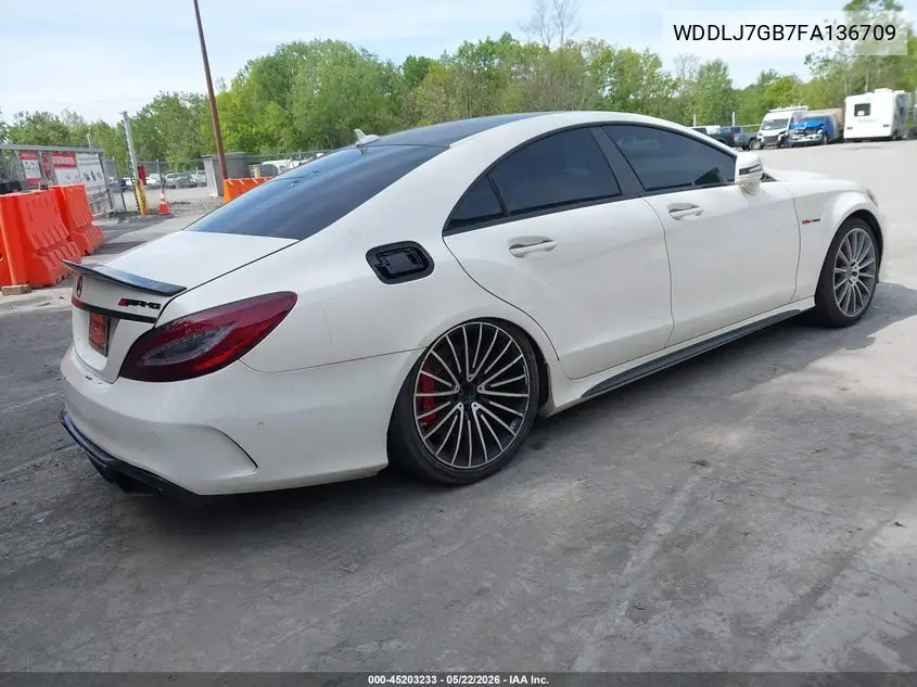 2015 Mercedes-Benz Cls 63 Amg S 4Matic VIN: WDDLJ7GB7FA136709 Lot: 45203233
