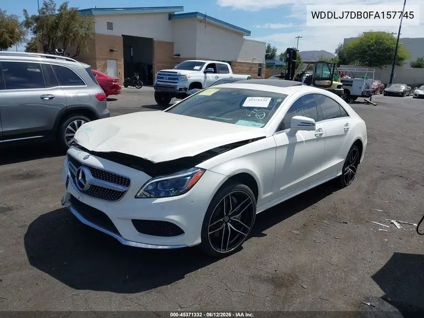 2015 Mercedes-Benz Cls 550 VIN: WDDLJ7DB0FA157745 Lot: 45371332