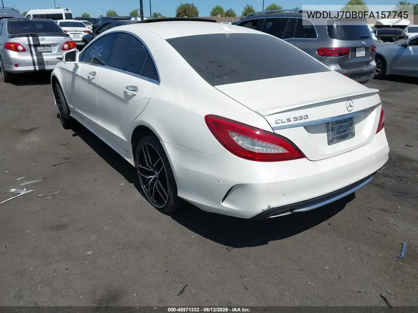 2015 Mercedes-Benz Cls 550 VIN: WDDLJ7DB0FA157745 Lot: 45371332