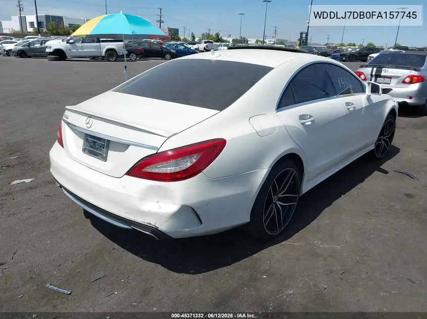 2015 Mercedes-Benz Cls 550 VIN: WDDLJ7DB0FA157745 Lot: 45371332