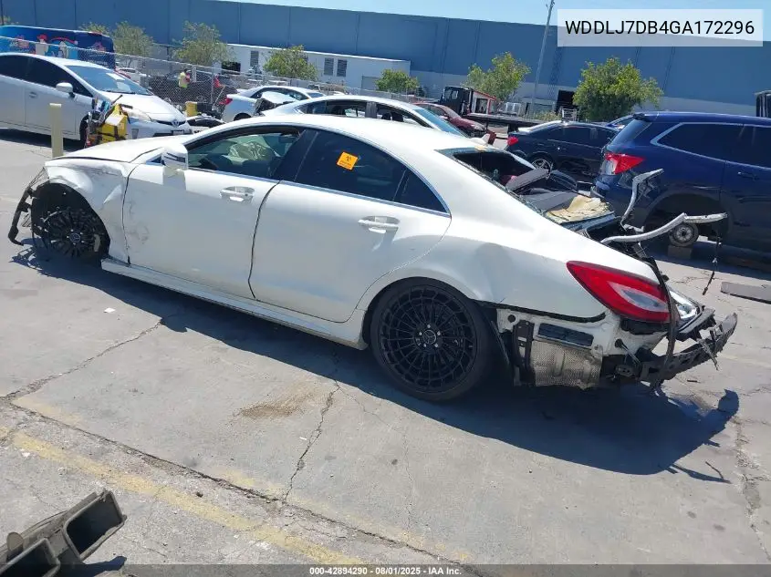 2016 Mercedes-Benz Cls 550 VIN: WDDLJ7DB4GA172296 Lot: 42894290