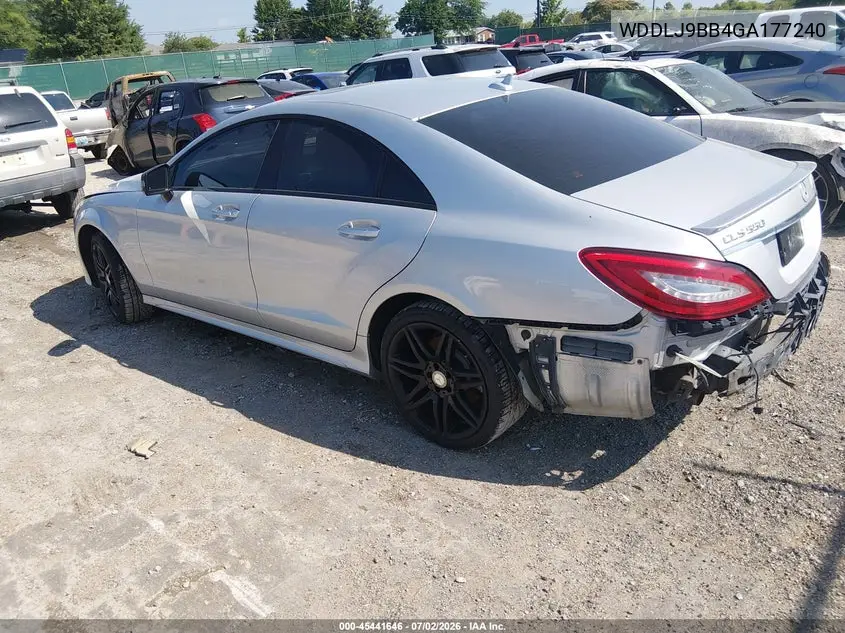 2016 Mercedes-Benz Cls 550 4Matic VIN: WDDLJ9BB4GA177240 Lot: 45441646