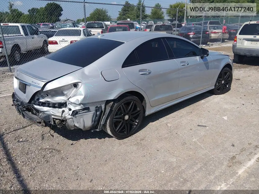 2016 Mercedes-Benz Cls 550 4Matic VIN: WDDLJ9BB4GA177240 Lot: 45441646