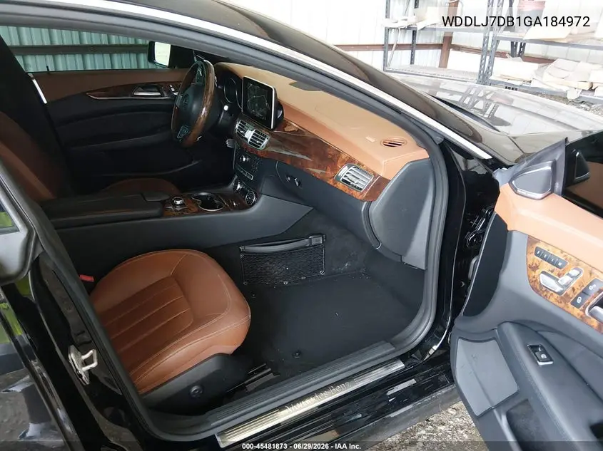 2016 Mercedes-Benz Cls 550 VIN: WDDLJ7DB1GA184972 Lot: 45481873