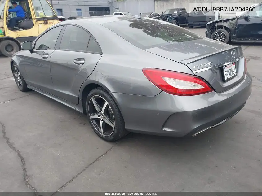 2018 Mercedes-Benz Cls 550 4Matic VIN: WDDLJ9BB7JA204860 Lot: 45102860