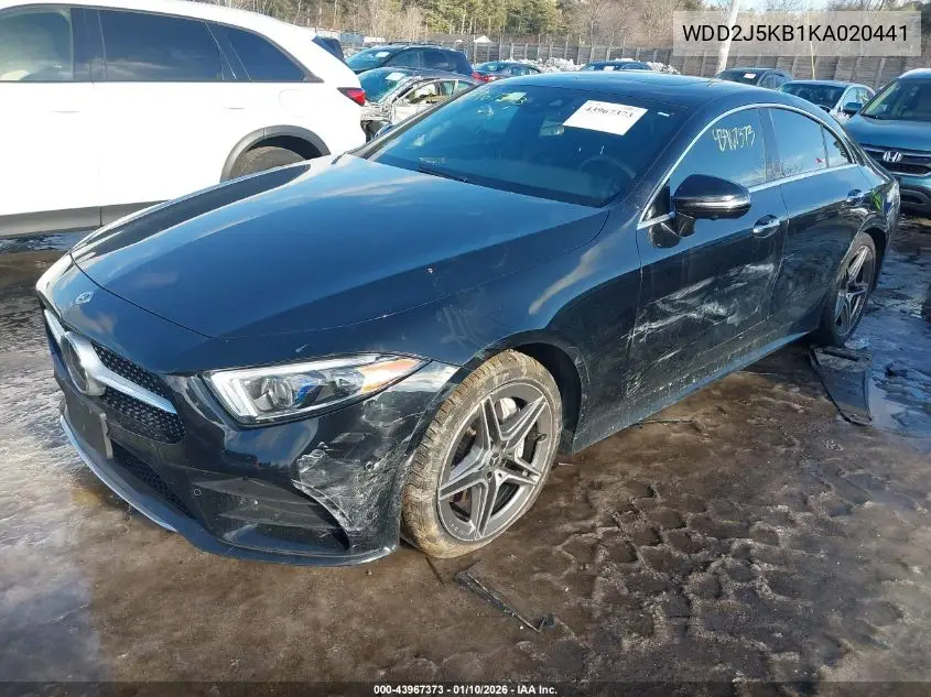 2019 Mercedes-Benz Cls 450 4Matic VIN: WDD2J5KB1KA020441 Lot: 43967373