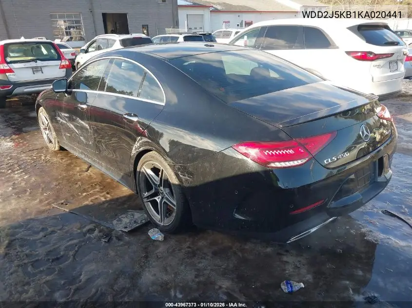 2019 Mercedes-Benz Cls 450 4Matic VIN: WDD2J5KB1KA020441 Lot: 43967373
