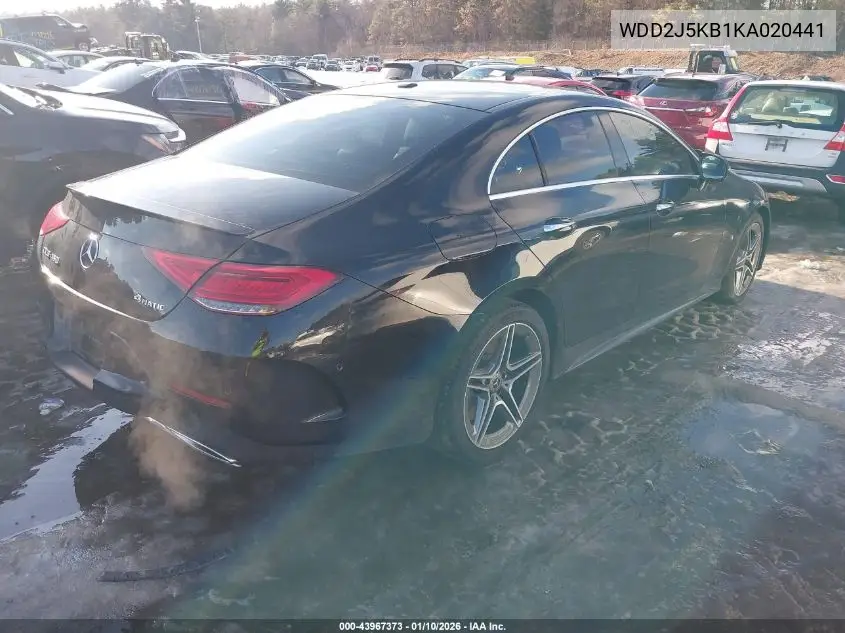 2019 Mercedes-Benz Cls 450 4Matic VIN: WDD2J5KB1KA020441 Lot: 43967373