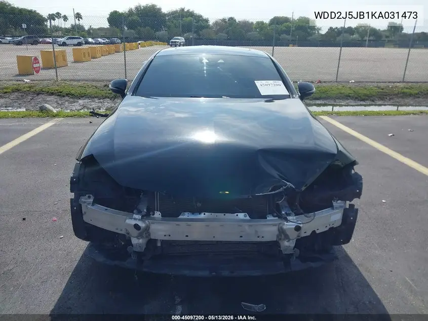 2019 Mercedes-Benz Cls 450 VIN: WDD2J5JB1KA031473 Lot: 45097200