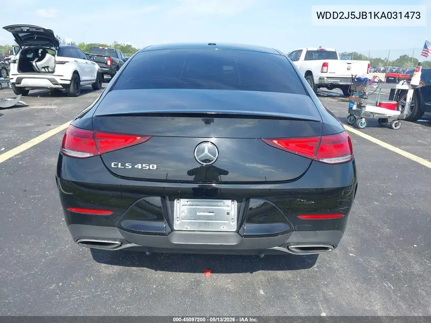 2019 Mercedes-Benz Cls 450 VIN: WDD2J5JB1KA031473 Lot: 45097200